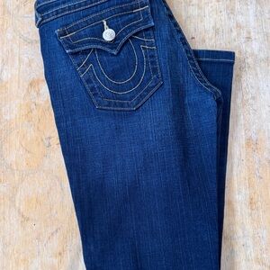 True Religion Women’s Dark Indigo Boot Cut Jeans